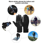 VBIGER Touch Screen Gloves Winter Gloves Reflective Printing Sports Running Biking for Unisex