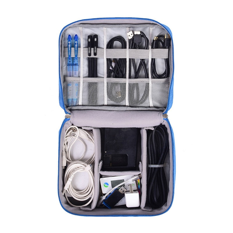 Cables and Gadgets Organizer Travel Waterproof Bag