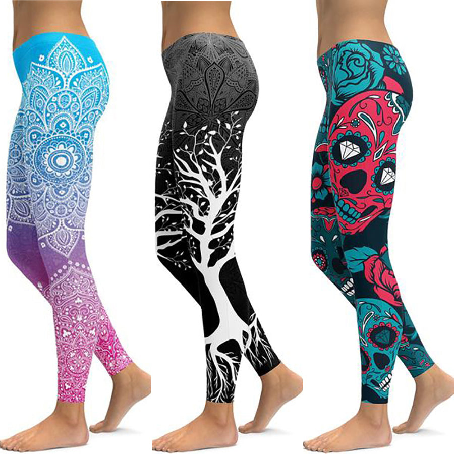 Patterned Leggings Printed Womens Leggings Soft Casual Leggings Yoga Pants  Workout Leggings Running Exercise Leggings Yoga Gifts -  Canada