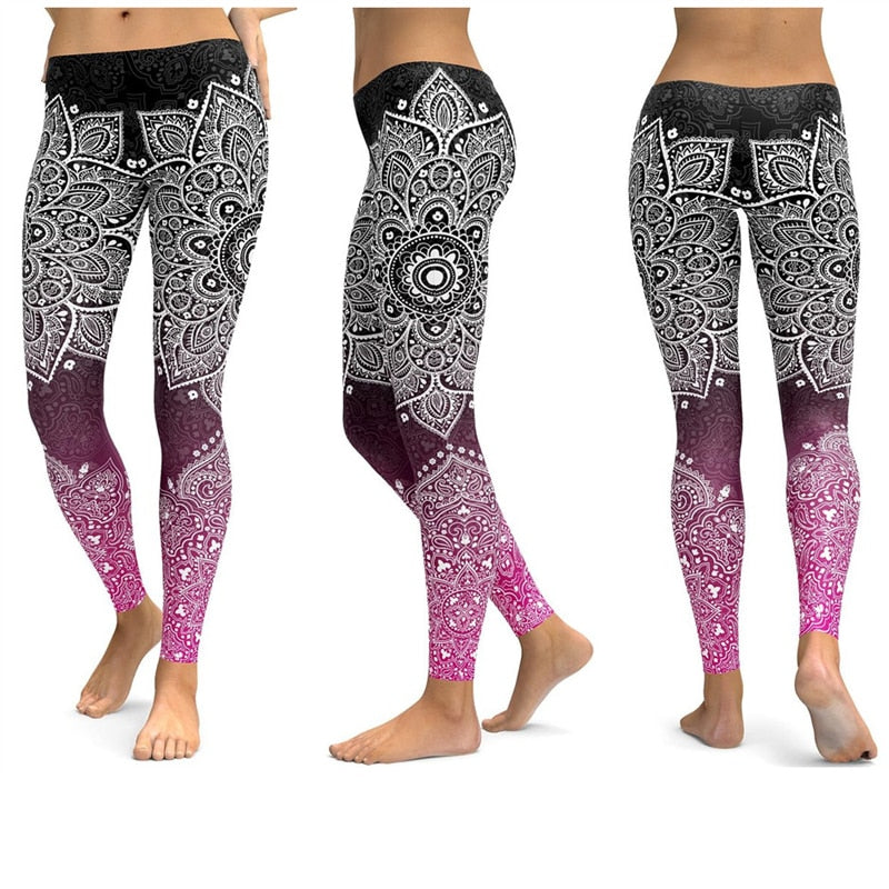 Printed Yoga Leggings for Workout – Undiscovered Trip